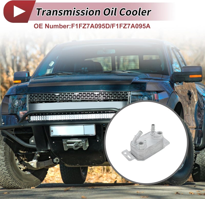 VekAuto Engine Oil Cooler for Ford Escape 2017-2019 Transmission Oil Cooler Trans Cooler No.F1FZ7A095D/F1FZ7A095A Aluminum Alloy Silver Tone 1 Pcs Car - Image 3